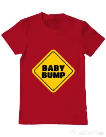Tricou ADLER barbat Baby bump Rosu