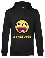 Hoodie barbat cu gluga Awesome Negru