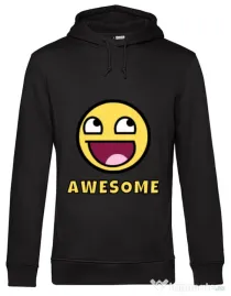 Hoodie barbat cu gluga Awesome Negru