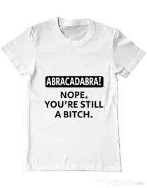 Tricou ADLER barbat Abracadabra Alb