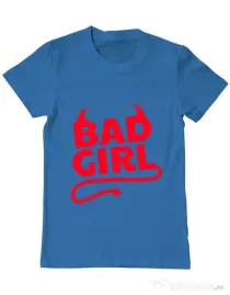 Tricou ADLER barbat Bad girl Albastru azuriu