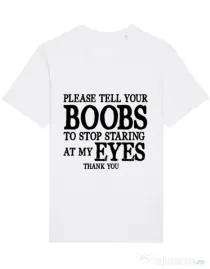 Tricou STANLEY STELLA barbat Boobs Alb