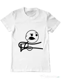 Tricou ADLER barbat Cereal Guy Alb