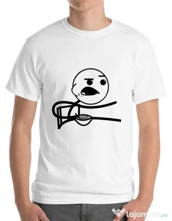 Tricou ADLER barbat Cereal Guy Alb