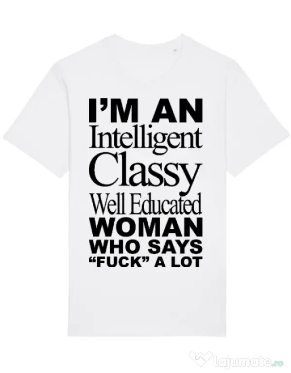 Tricou STANLEY STELLA barbat Classy Woman Alb
