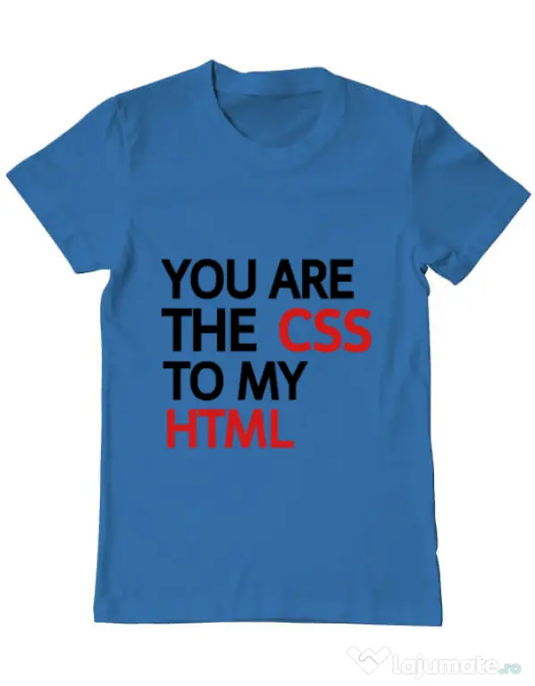 Tricou ADLER barbat CSS to HTML Albastru azuriu