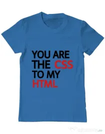 Tricou ADLER barbat CSS to HTML Albastru azuriu