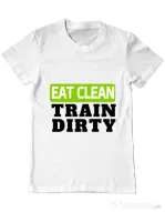 Tricou ADLER barbat Eat clean Alb