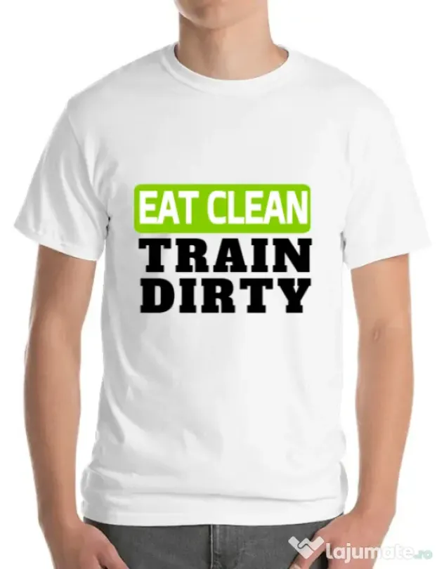 Tricou ADLER barbat Eat clean Alb