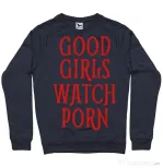 Bluza ADLER barbat Good girls watch porn Denim inchis