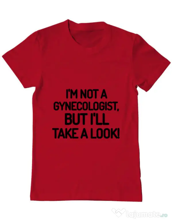 Tricou ADLER barbat Gynecologist Rosu