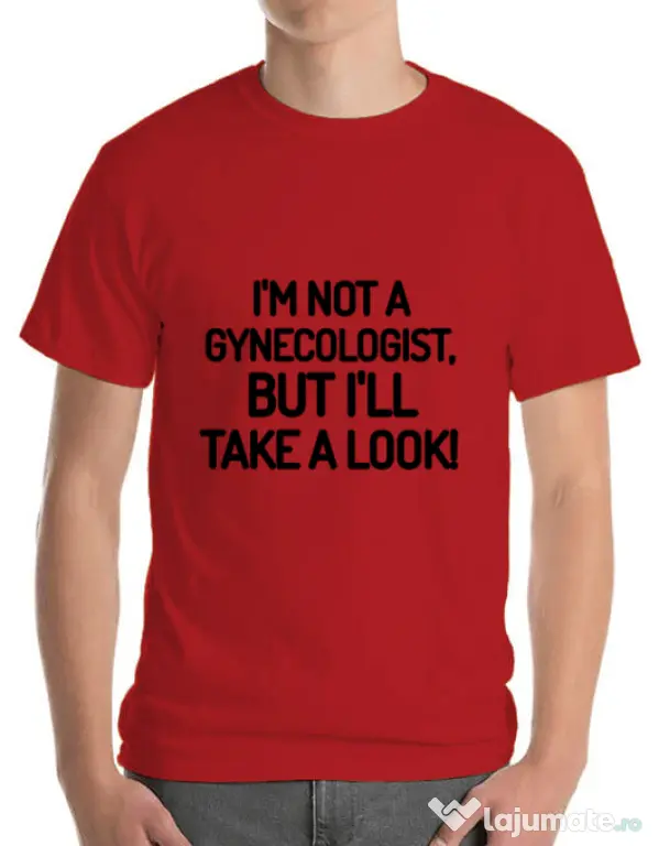 Tricou ADLER barbat Gynecologist Rosu