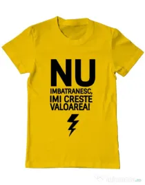 Tricou ADLER barbat Nu imbatranesc Galben