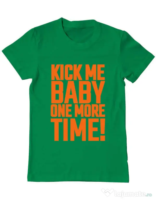Tricou ADLER barbat Kick me baby Verde mediu