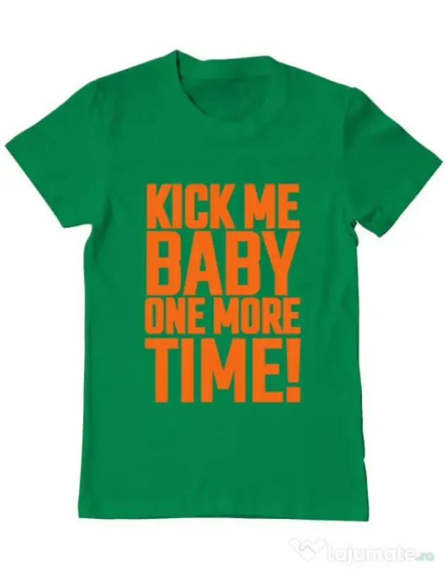 Tricou ADLER barbat Kick me baby Verde mediu