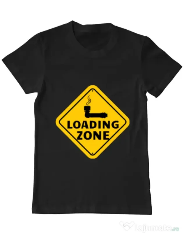 Tricou ADLER barbat Loading zone Negru