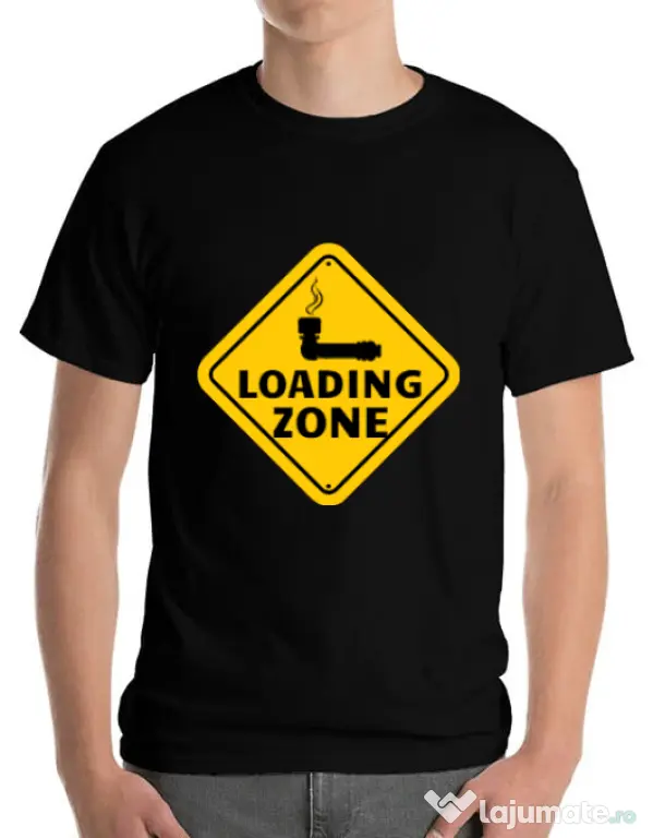 Tricou ADLER barbat Loading zone Negru