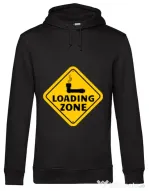 Hoodie barbat cu gluga Loading zone Negru