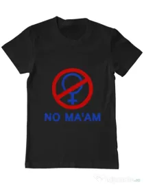 Tricou ADLER barbat No ma'am Negru