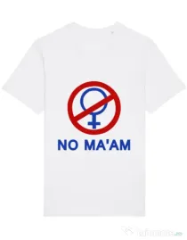 Tricou STANLEY STELLA barbat No ma'am Alb