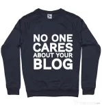 Bluza ADLER barbat No one cares Denim inchis