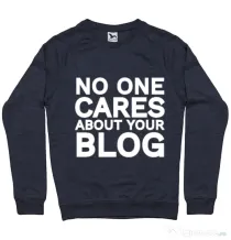 Bluza ADLER barbat No one cares Denim inchis
