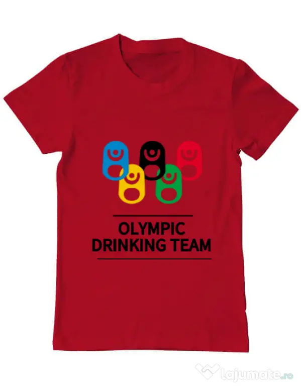 Tricou ADLER barbat Olympic drinking team Rosu