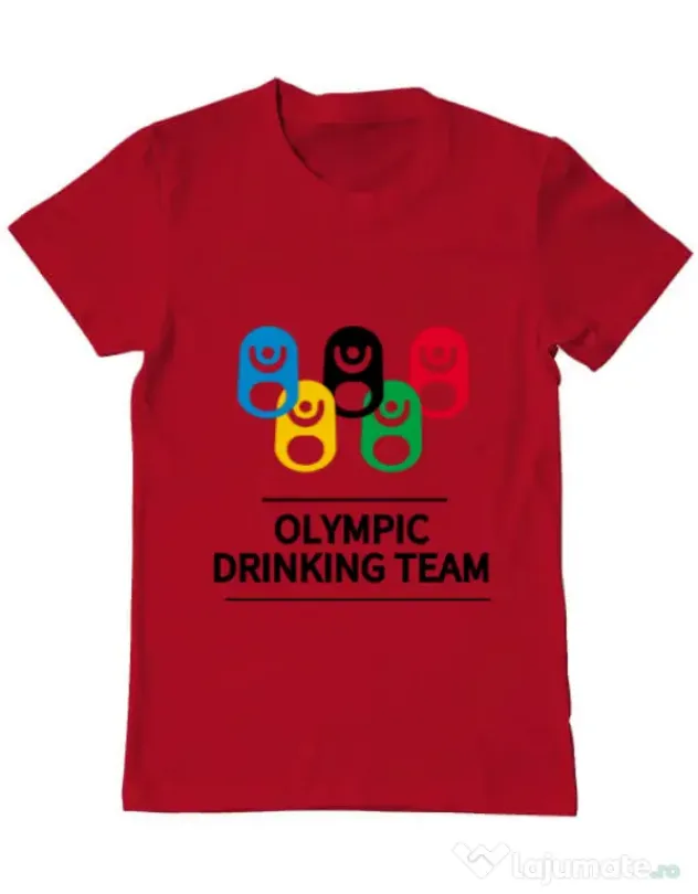 Tricou ADLER barbat Olympic drinking team Rosu