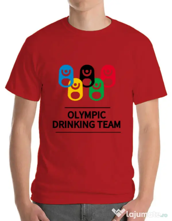 Tricou ADLER barbat Olympic drinking team Rosu