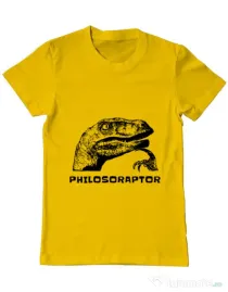 Tricou ADLER barbat Philosoraptor Galben