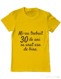 Tricou ADLER barbat 30 de ani Galben