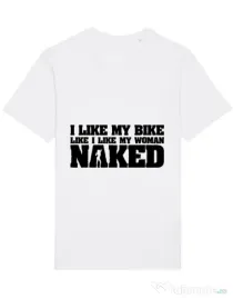 Tricou STANLEY STELLA barbat I like my bike Alb