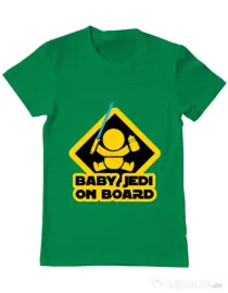 Tricou ADLER barbat Baby Jedi Verde mediu