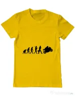 Tricou ADLER barbat Evolution - motorcycle Galben