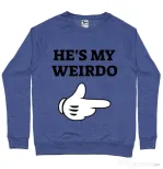 Bluza ADLER barbat He's my weirdo Albastru melanj