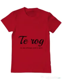 Tricou ADLER barbat Nu ma intrerupe Rosu