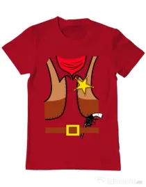 Tricou ADLER barbat Cowboy Suit 1 Rosu