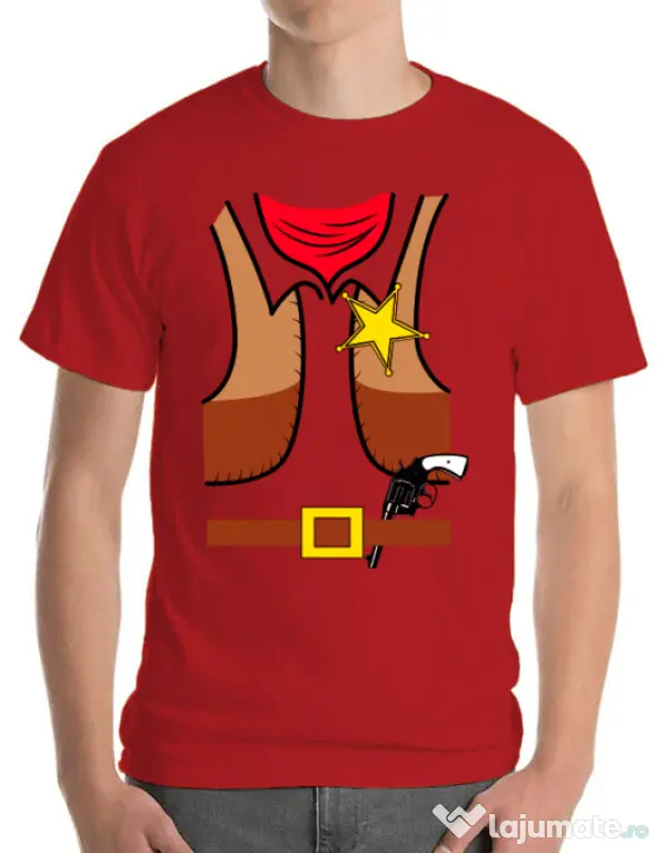 Tricou ADLER barbat Cowboy Suit 1 Rosu