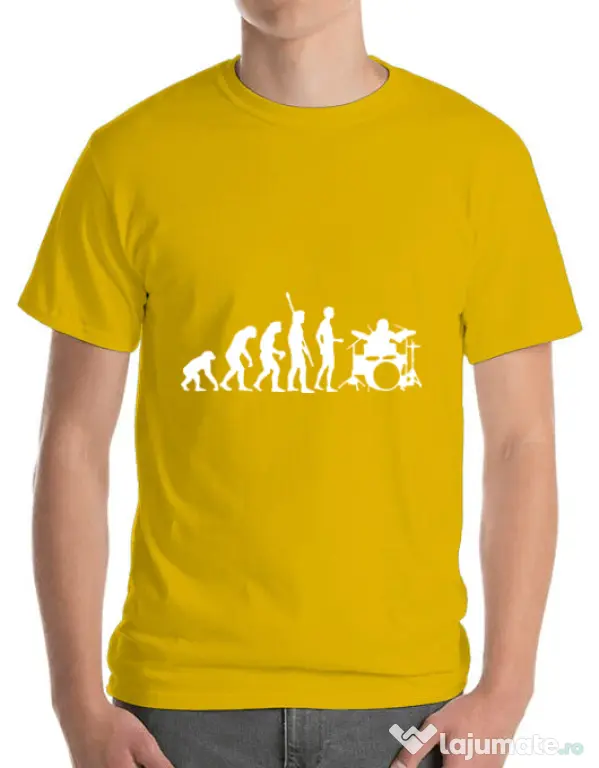 Tricou ADLER barbat Drummer evolution Galben