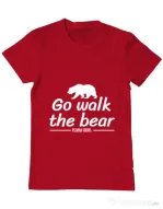 Tricou ADLER barbat Go walk the bear Rosu