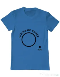 Tricou ADLER barbat Circle of trust Albastru azuriu