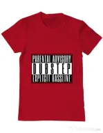 Tricou ADLER barbat Explicit bassline Rosu