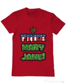 Tricou ADLER barbat Free Mary Jane Rosu