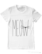 Tricou ADLER barbat I'm a cat Alb
