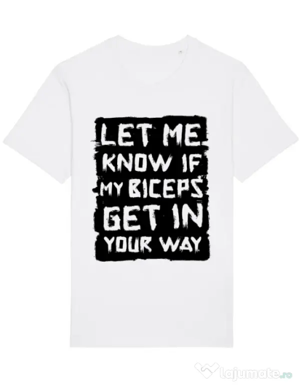 Tricou STANLEY STELLA barbat My biceps Alb