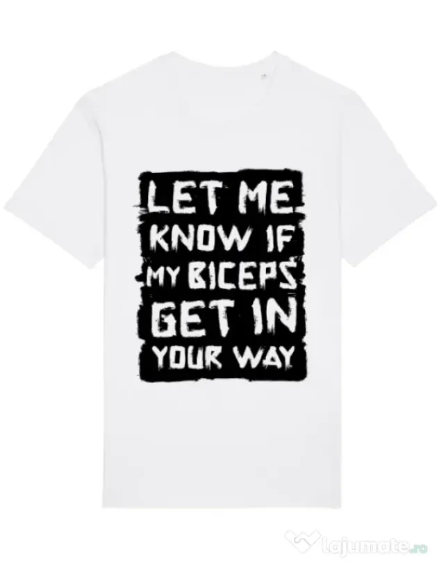 Tricou STANLEY STELLA barbat My biceps Alb