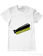 Tricou ADLER barbat Sex bomb Alb