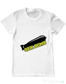 Tricou ADLER barbat Sex bomb Alb