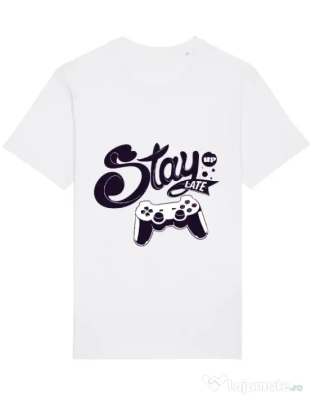 Tricou STANLEY STELLA barbat Stay up late Alb