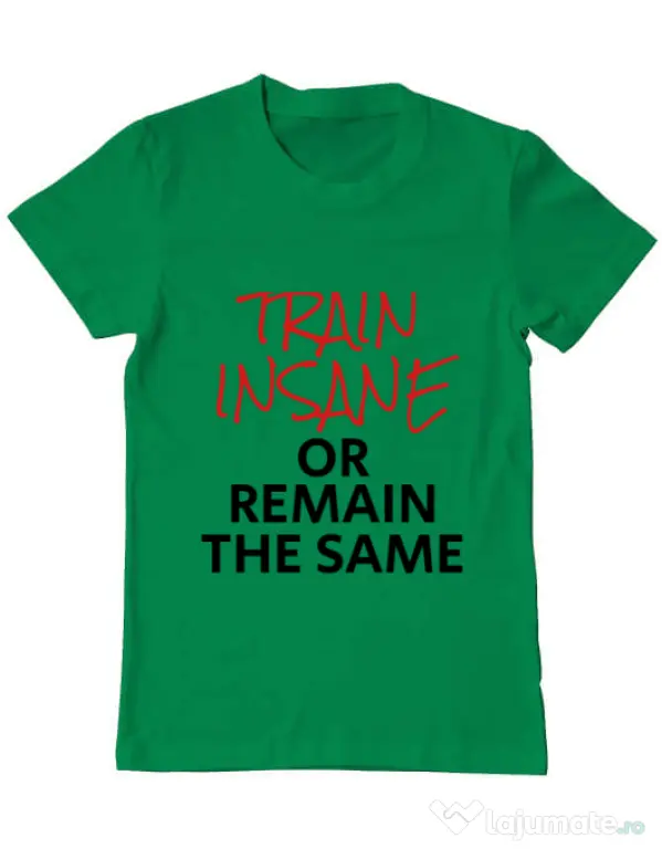 Tricou ADLER barbat Train insane Verde mediu